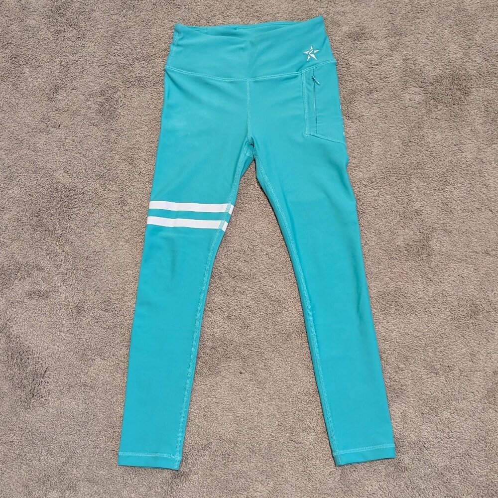 Rebel Athletic Aqua Leggings YS